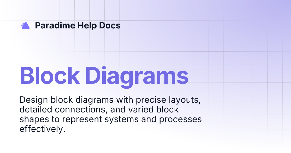 Block Diagrams | Paradime Help Docs